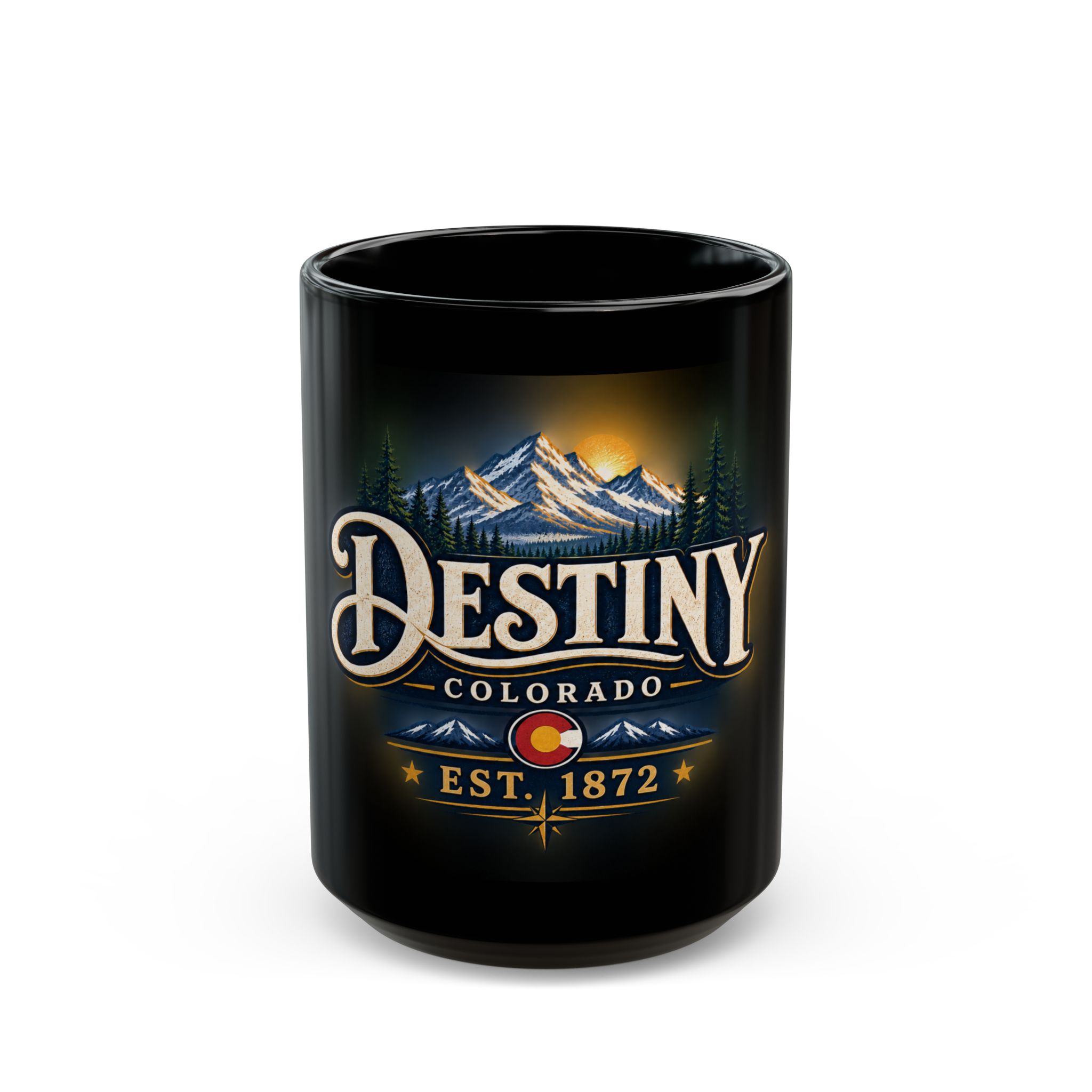 Destiny Est. 1872 Scenic Black Coffee Cup - Image 5